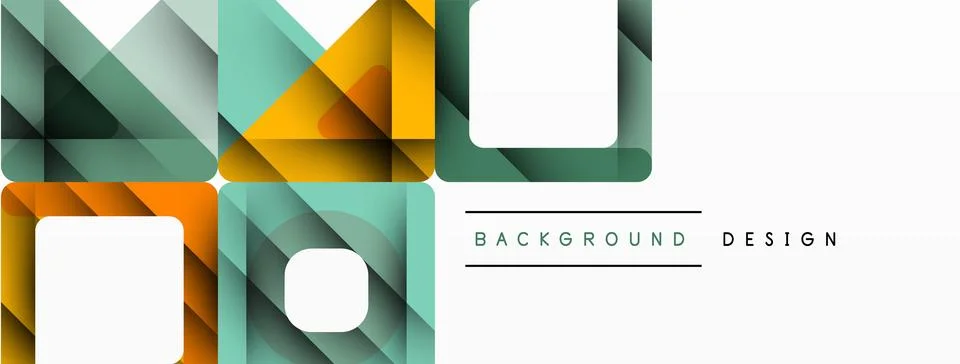 Business triangle and squares vector abstract background Illustrazione stock