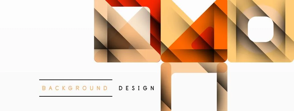 Business triangle and squares vector abstract background Illustrazione stock