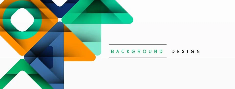Business triangle and squares vector abstract background Illustrazione stock
