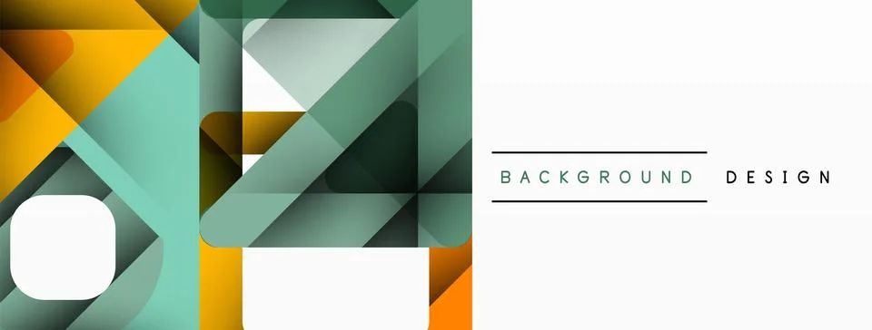 Business triangle and squares vector abstract background Stock Illustration