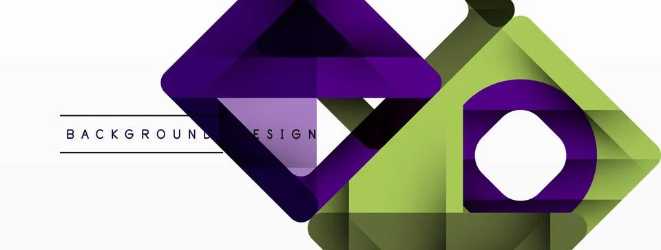Business triangle and squares vector abstract background Stock Illustration