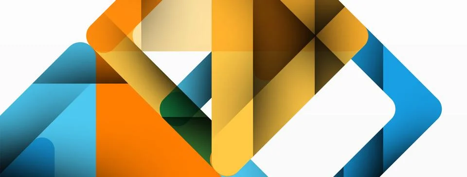 Business triangle and squares vector abstract background Stock Illustration