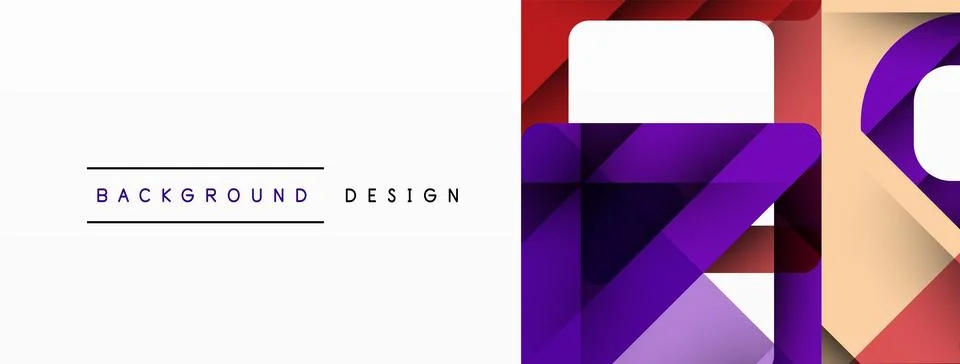 Business triangle and squares vector abstract background Illustrazione stock