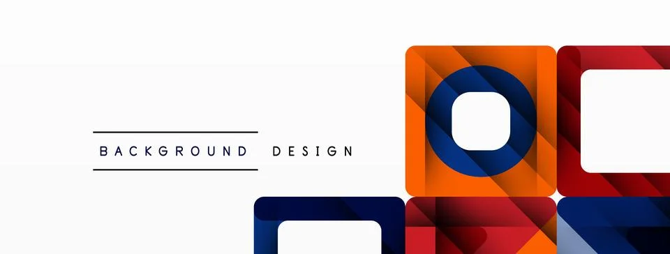 Business triangle and squares vector abstract background Stock Illustration