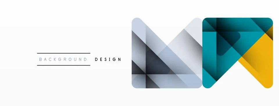 Business triangle and squares vector abstract background Illustrazione stock