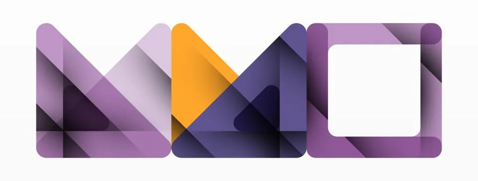 Business triangle and squares vector abstract background Stock Illustration