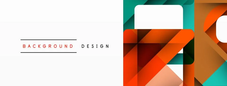 Business triangle and squares vector abstract background Stock Illustration