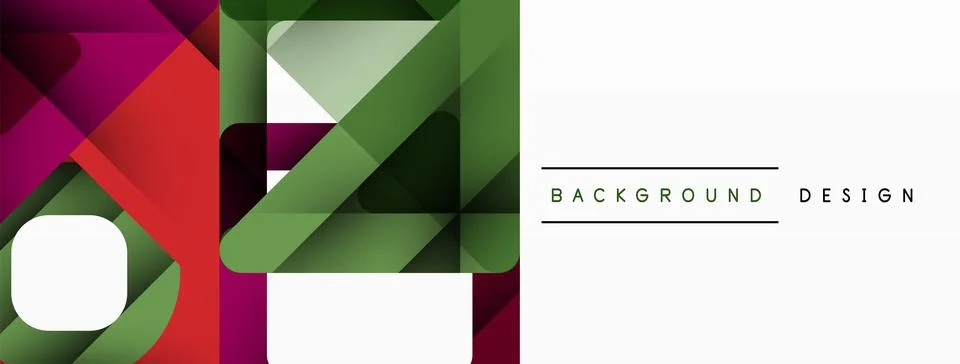 Business triangle and squares vector abstract background Stock Illustration