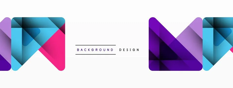 Business triangle and squares vector abstract background Illustrazione stock