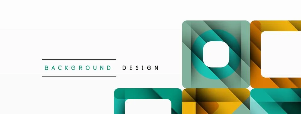 Business triangle and squares vector abstract background Stock Illustration