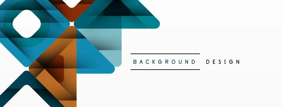 Business triangle and squares vector abstract background Illustrazione stock