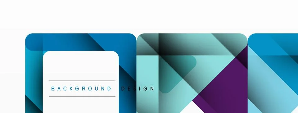 Business triangle and squares vector abstract background Stock Illustration