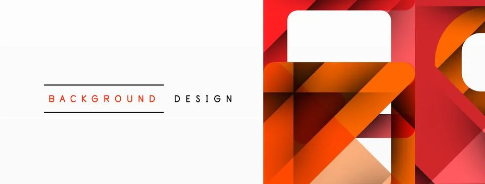 Business triangle and squares vector abstract background Illustrazione stock