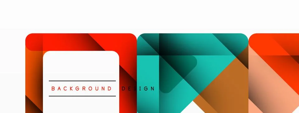 Business triangle and squares vector abstract background Stock Illustration