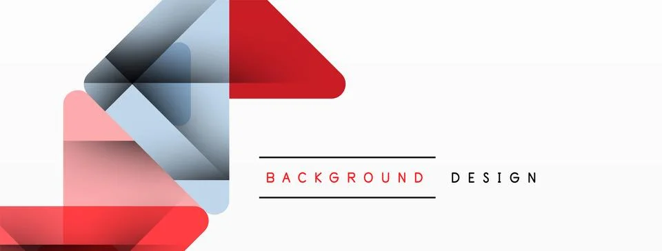 Business triangle and squares vector abstract background Stock Illustration