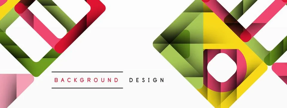 Business triangle and squares vector abstract background Stock Illustration
