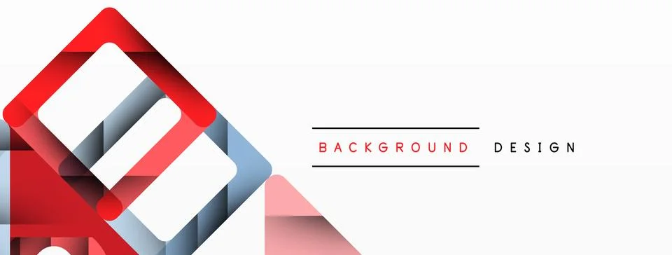 Business triangle and squares vector abstract background Stock Illustration