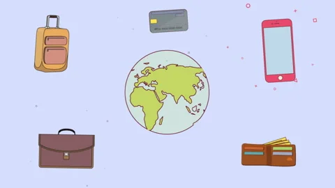 Business Vacation Elements Stock Footage 283889833