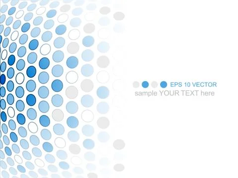 Business vector background with circle pattern. Folder, banner or cover desig Illustrazione stock