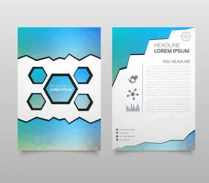Business vector. Brochure template layout, cover design annual report, magazi Stock Illustration