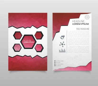Business vector. Brochure template layout, cover design annual report, magazi Stock Illustration