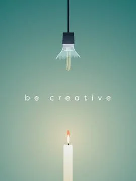 Business vector concept finding creative solution. Broken lightbulb versus Stock Illustration