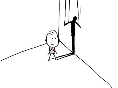 Business vector concept of manipulation, exploitation Stock Illustration