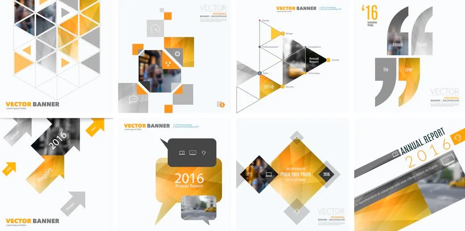 Business vector design elements for graphic layout. Modern abstr Stock Illustration