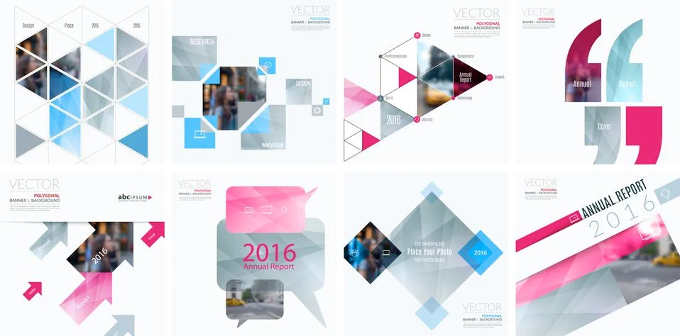 Business vector design elements for graphic layout. Modern abstr Illustrazione stock