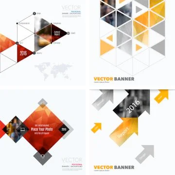 Business vector design elements for graphic layout. Modern abstr Stockillustratie