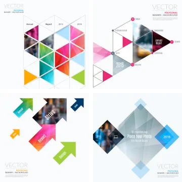 Business vector design elements for graphic layout. Modern abstr Stockillustratie