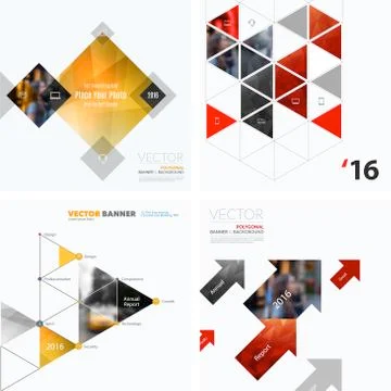 Business vector design elements for graphic layout. Modern abstr Stock Illustration