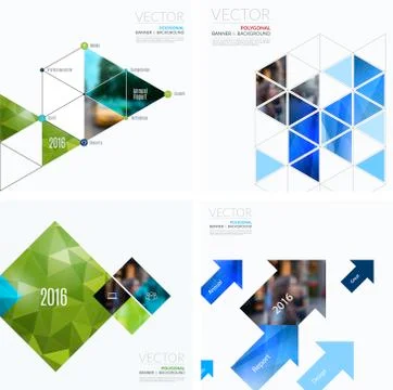 Business vector design elements for graphic layout. Modern abstr Illustrazione stock