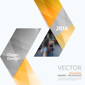 Business vector design elements for graphic layout. Modern abstr Illustrazione stock