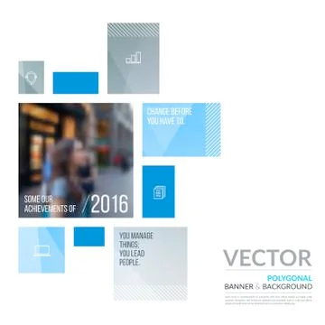 Business vector design elements for graphic layout. Modern abstr Stockillustratie