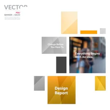 Business vector design elements for graphic layout. Modern abstr Stockillustratie