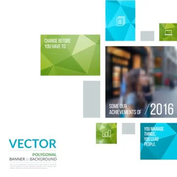 Business vector design elements for graphic layout. Modern abstr Illustrazione stock