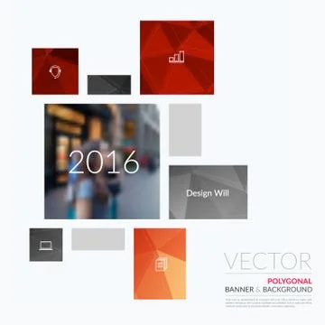 Business vector design elements for graphic layout. Modern abstr Illustrazione stock