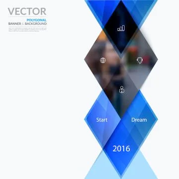 Business vector design elements for graphic layout. Modern abstr Stock Illustration
