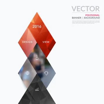 Business vector design elements for graphic layout. Modern abstr Stock Illustration