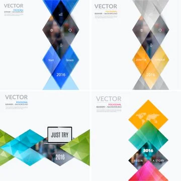Business vector design elements for graphic layout. Modern abstr Stock Illustration
