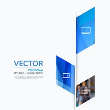 Business vector design elements for graphic layout. Modern abstr Illustrazione stock