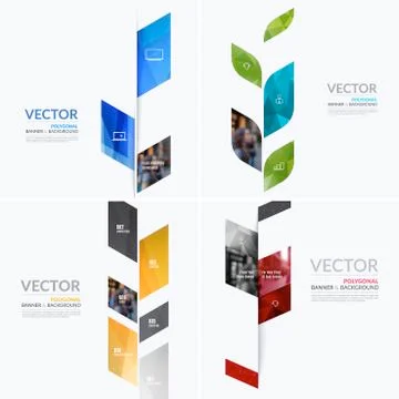 Business vector design elements for graphic layout. Modern abstr Stock Illustration