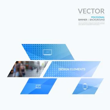 Business vector design elements for graphic layout. Modern abstr Illustrazione stock