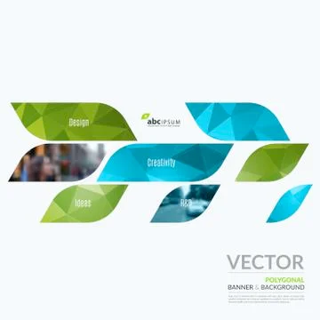 Business vector design elements for graphic layout. Modern abstr Stock Illustration