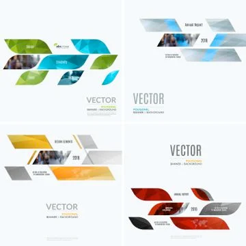 Business vector design elements for graphic layout. Modern abstr Illustrazione stock