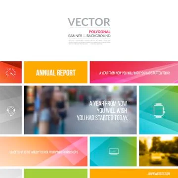 Business vector design elements for graphic layout. Modern abstr Illustrazione stock