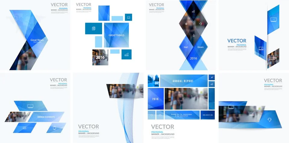 Business vector design elements for graphic layout. Modern abstr Illustrazione stock