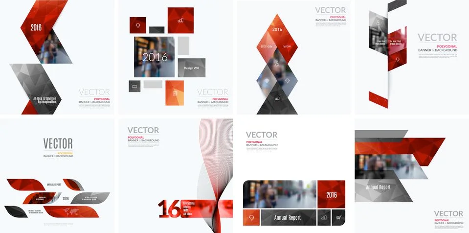 Business vector design elements for graphic layout. Modern abstr Stock Illustration