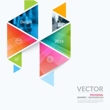 Business vector design elements for graphic layout. Modern abstr Stock Illustration